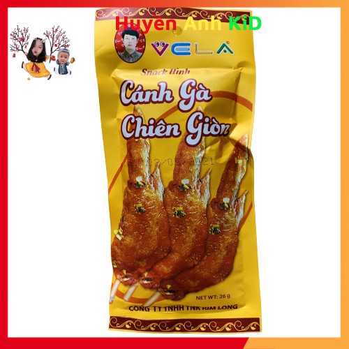 Bịch 30 Gói Snack Cánh Gà Chiên Giòn Việt Đồ Ăn Vặt Giòn Ngon