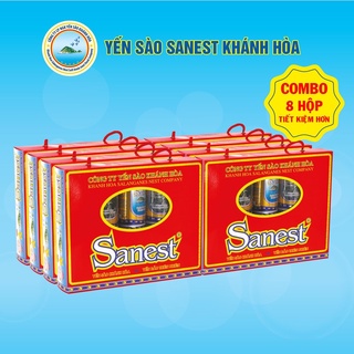 [Combo 8 hộp] Nước Yến sào Khánh Hòa Sanest hộp 10 lon - 001H10