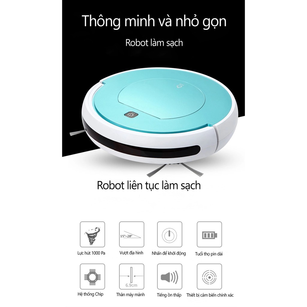 Robot Hút Bụi Lau Nhà Thông Minh Công Nghệ AI 4.0 Fengrui FR-6