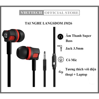 Tai Nghe Nhét Tai Earphone Langsdom JM26 Super Bass