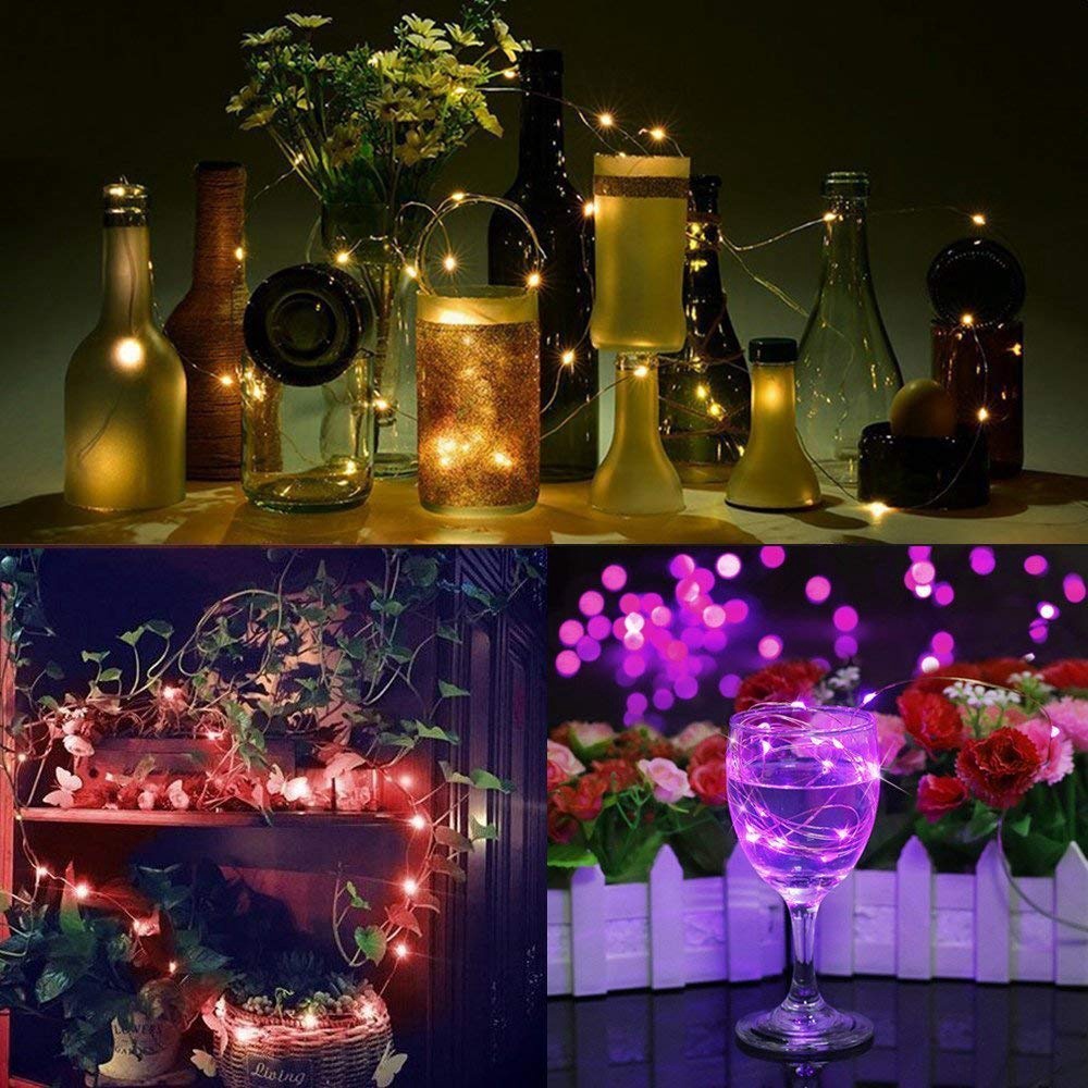 Dây Đèn Led Trang Trí 1M 2M 3M 5M Sử Dụng Pin (CR2032)