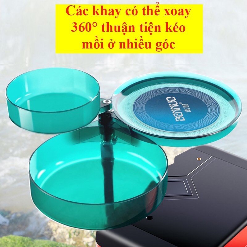 Khay Đựng Mồi Câu Cá. Khay Trộn Mồi Câu Đài Câu Đơn Đầy Đủ Phụ Kiện. Khay 2 Tầng, 3 Tầng Cao Cấp