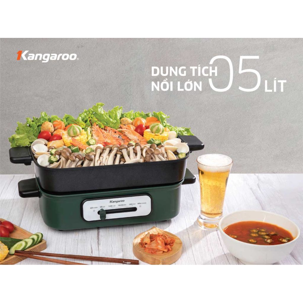 Nồi lẩu nướng đa năng Kangaroo KG5EGH dung tích 5L