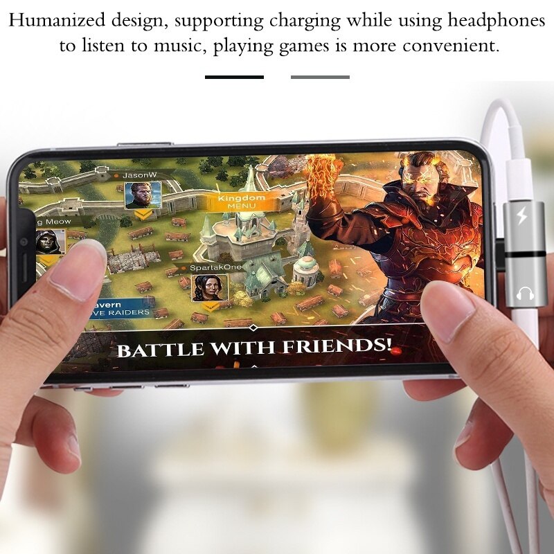 Đầu Chia Tai Nghe 2 Trong 1 Cho Iphone 12 11 Pro Max Xs Xr X Se 2020 | BigBuy360 - bigbuy360.vn