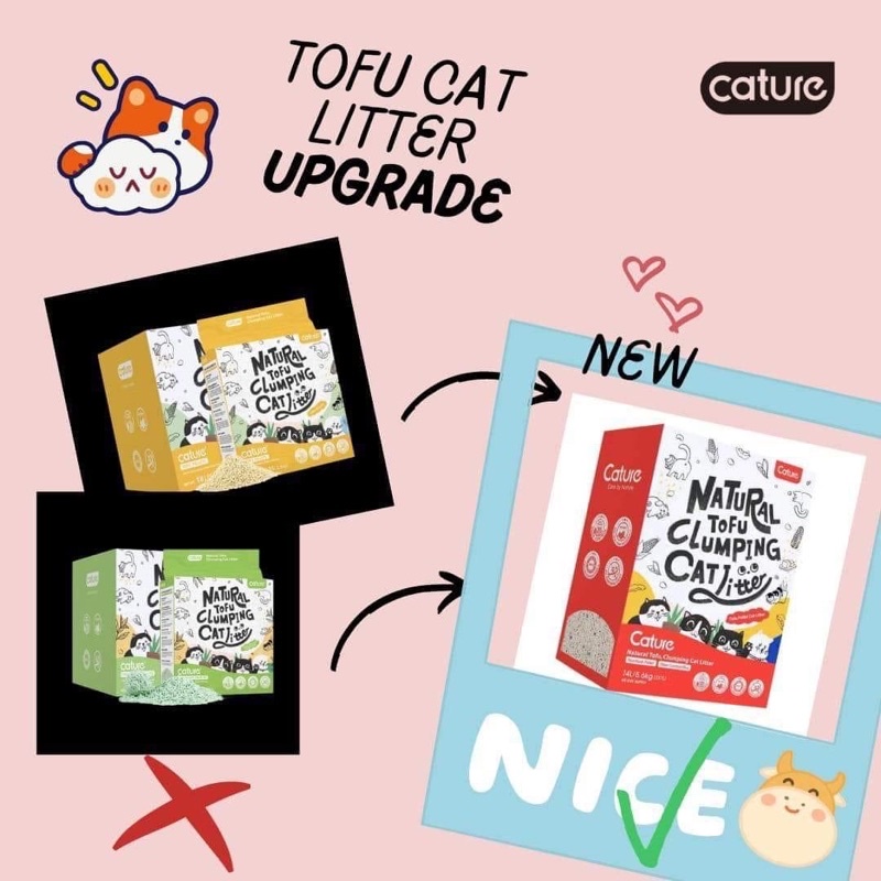 Cát đậu nành Cature Natural 7L  cho mèo - Chăm sóc vệ sinh thú cưng Gogi Meow Mart