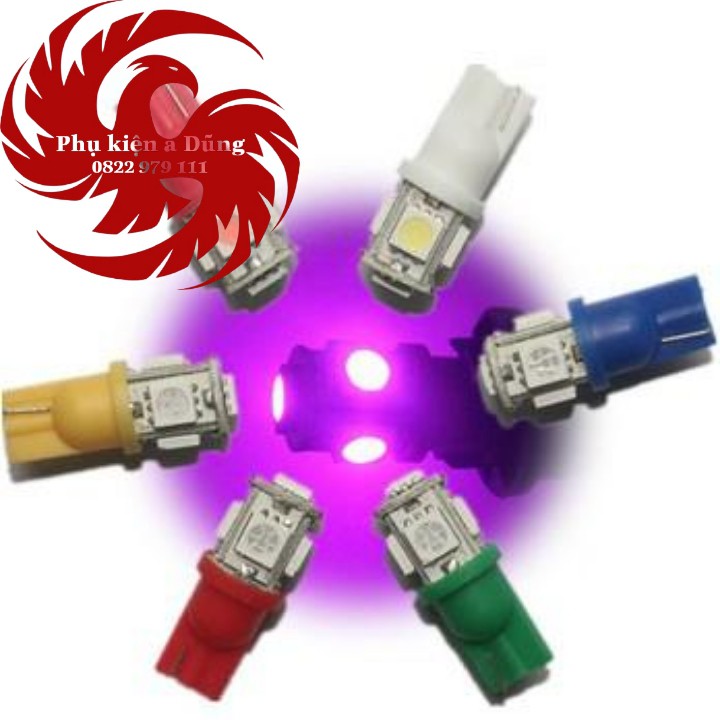 ĐÈN LED XI NHAN DEMI 5 TIM XE MÁY (Giá 1 cái)