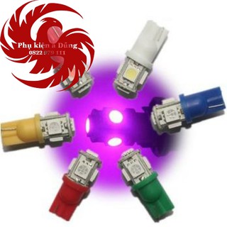 Đèn led xi nhan demi 5 tim xe máy
