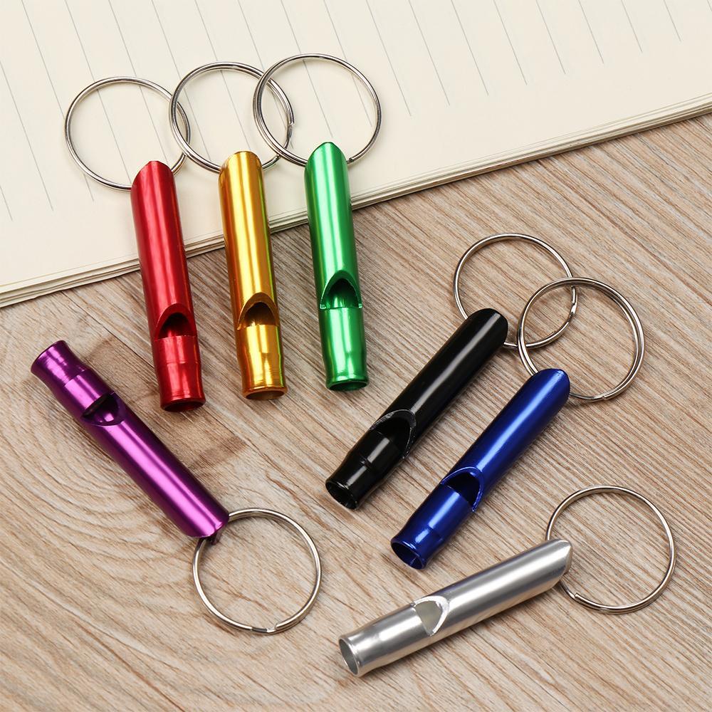 1 / 2 / 5 / 10 Còi Thổi Sinh Tồn Bằng Nhôm Có Móc Khóa Tiện Dụng