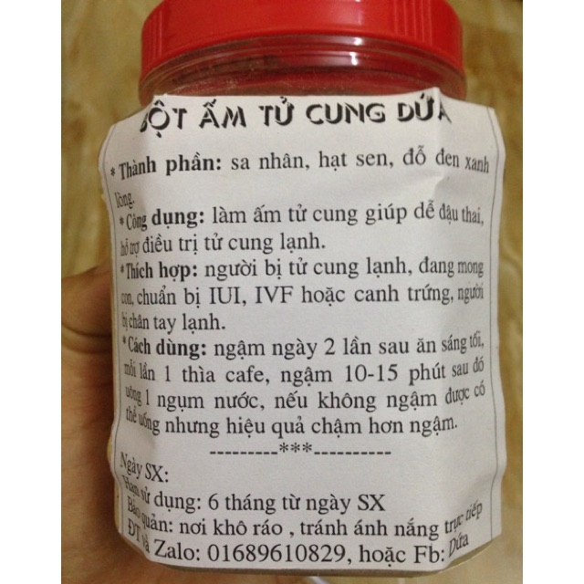 Bột sa nhân ấm tử cung 0,5kg cho kate