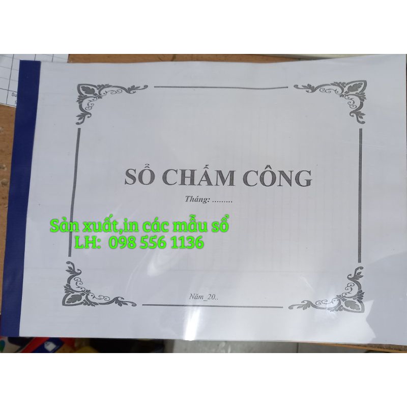 Sổ chấm CÔNG A4 nhân viên