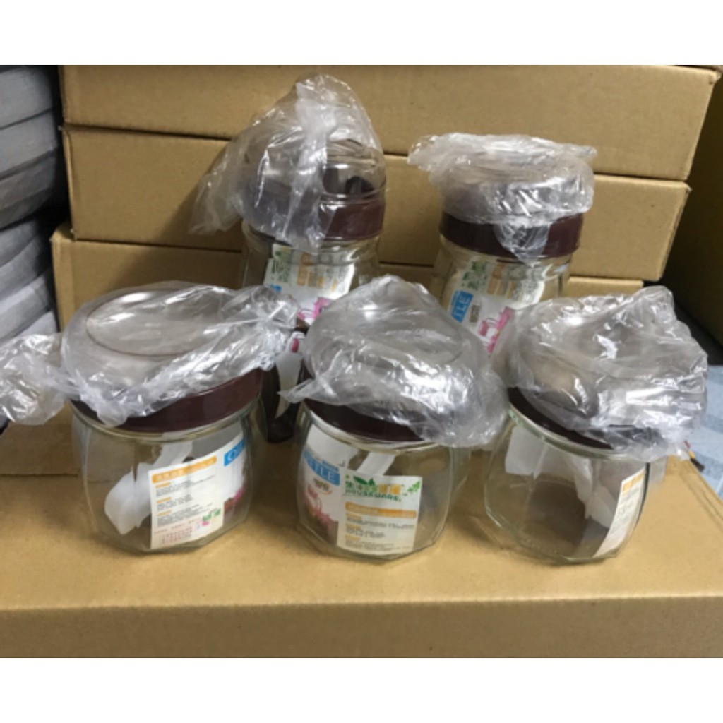 Bộ 5 hủ đựng gia vị thủy tinh có tay cầm | BigBuy360 - bigbuy360.vn