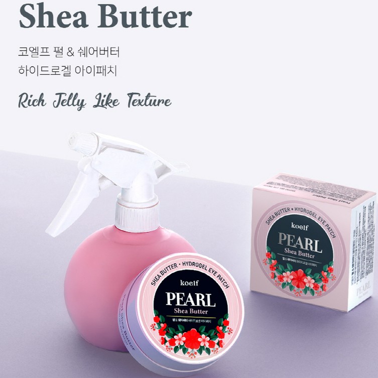 Mặt nạ mắt Petitfee KOELF Pearl & Shea Butter Hydrogel Eye Patch (60 miếng)