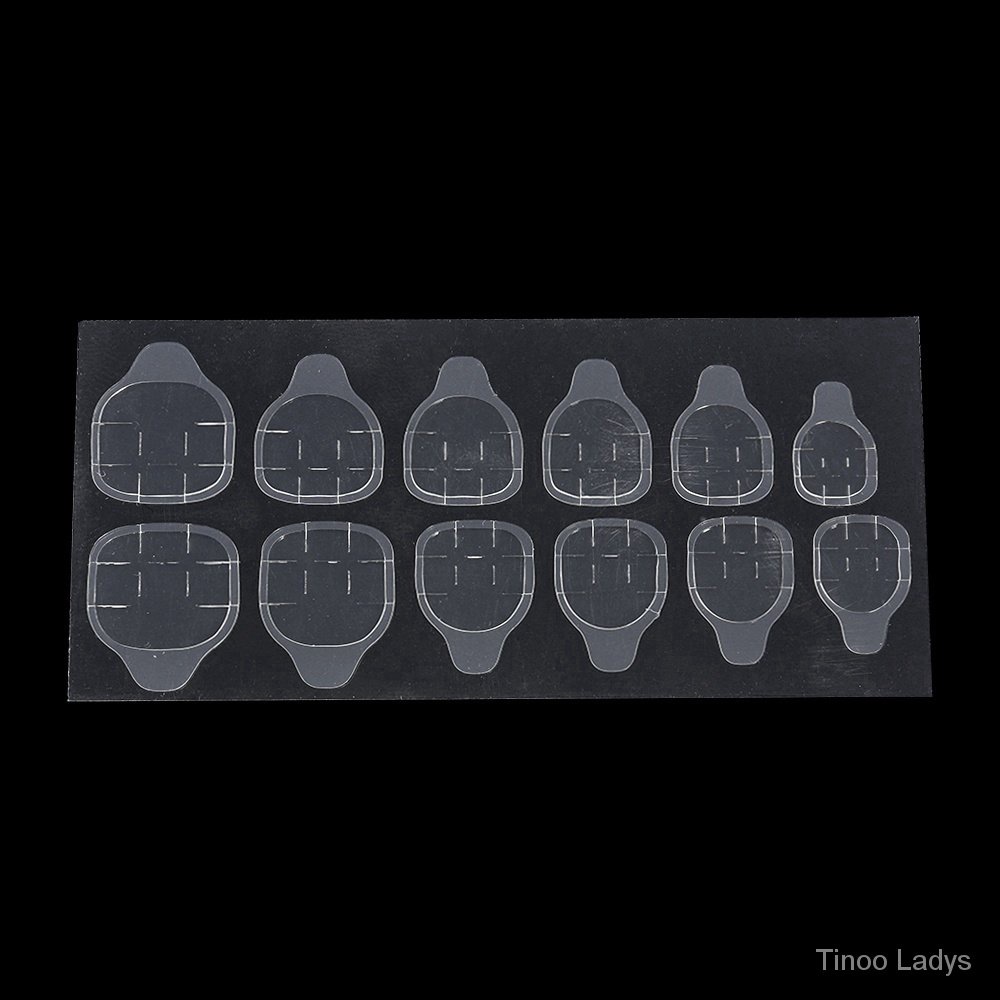 Set 5 tờ 60 miếng dán 2 mặt dành cho móng tay giả