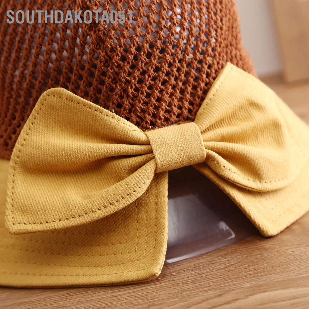 Southdakota051 Mũ Xô mùa hè Thiết kế thời trang Có thể gập lại Di động Thoải mái ở Bãi biển Rỗng chống nắng cho phụ nữ