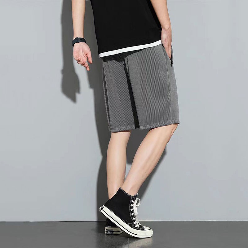 Quần Short Đi Biển Dáng Rộng Chất Liệu Mỏng Nhanh Khô Thời Trang Cho Nam Giới