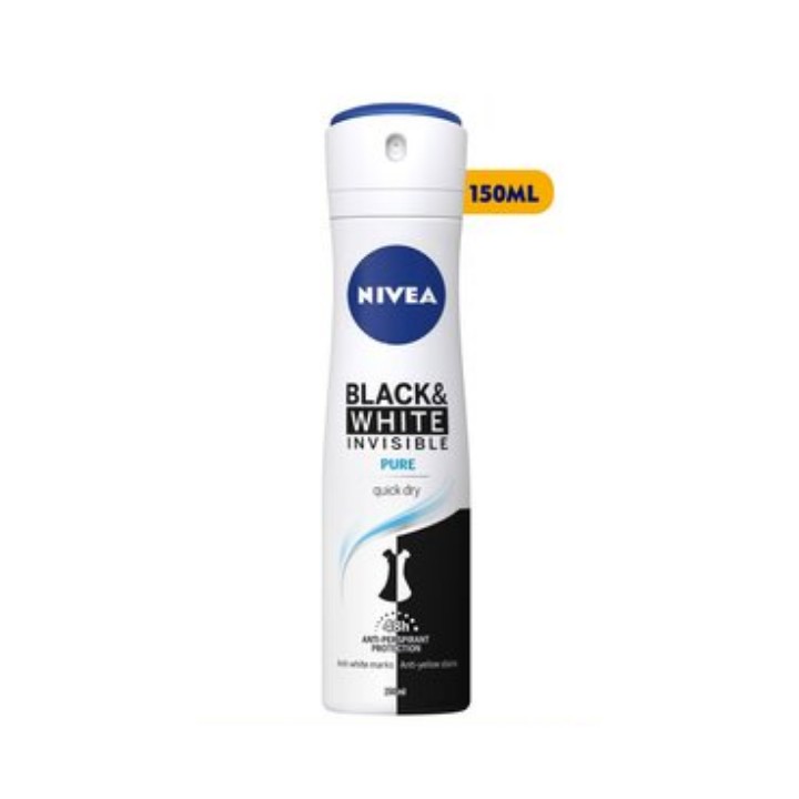 Xịt Khử Mùi Nữ Nivea Black&amp;White 150ml