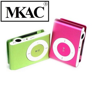 Máy Nghe Nhạc MP3 (Xanh) Kẹp Áo-Vỏ Nhôm( Ko Tai Nghe)  Obán nghỉ nghỉ