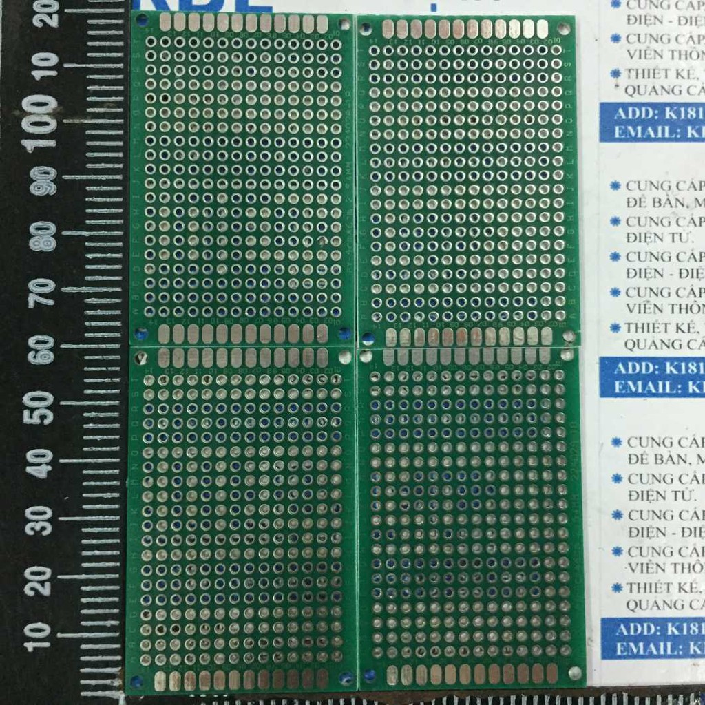 5 cái test board PCB xanh 2 mặt 1.6mm 4x6CM kde3267