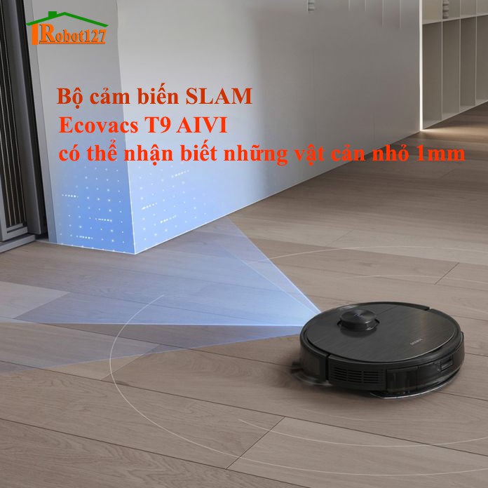 [HÀNG CHÍNH HÃNG] Robot hút bụi lau nhà Ecovacs Deboot T9 Aivi- Lực hút max 3000PA-[Tặng App Ecovacs Home]