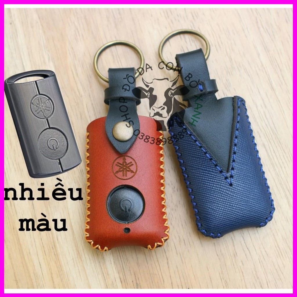 Bao Da Chìa Khóa Smartkey Yamaha NVX, Janus, Nozza Grande, FreeGo, Latte handmade da thật