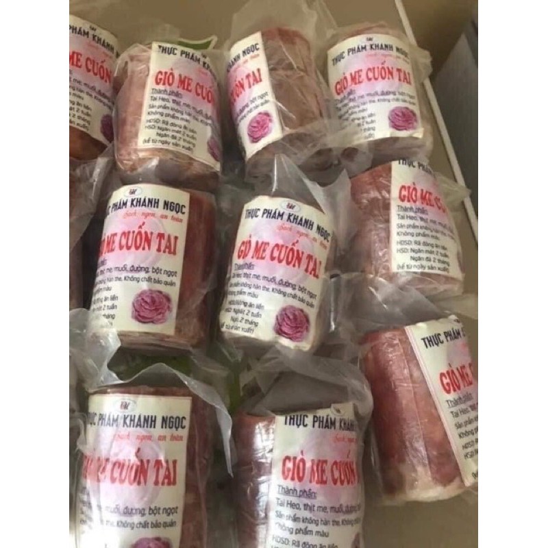 giò bê (giò me) cuốn tai [SỈ] loại đặc biệt ❤ FREESHIP ❤ chuẩn giò me Nghệ An kết hợp tai heo. chất lượng đảm bảo | BigBuy360 - bigbuy360.vn