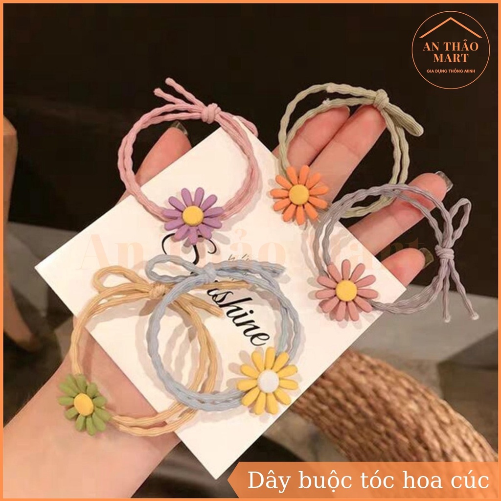 Dây Cột Tóc Hình Hoa Cúc Dễ Thương