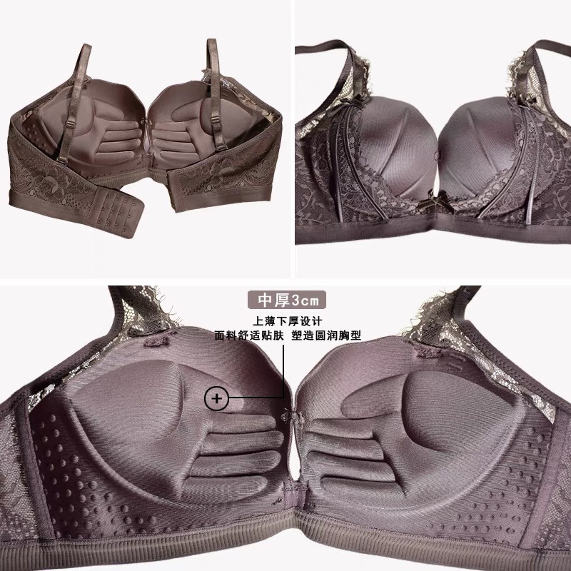 (V-09A)Áo ngực nữ su pha ren không gọng mút vừa giúp nâng ngực và tạo khe