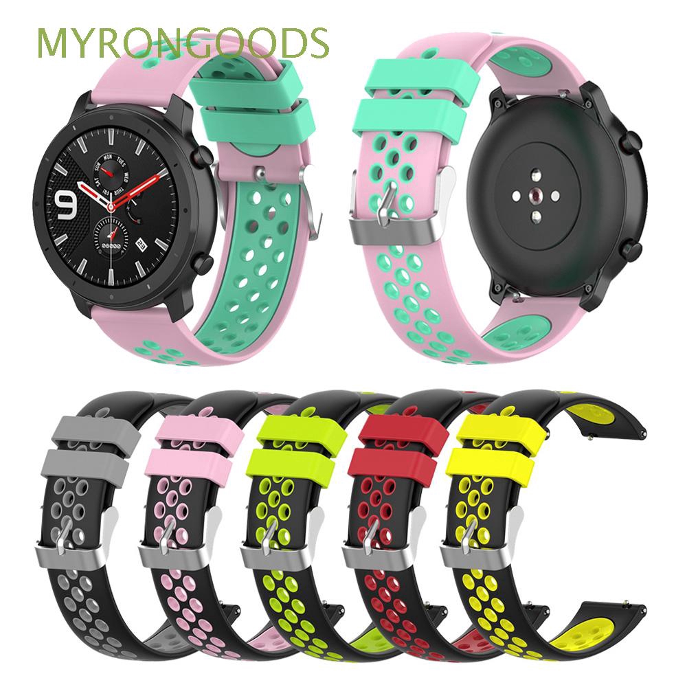 Dây đeo thay thế chất liệu silicone cho Huami Amazfit Garmin Samsung cỡ 20mm 22mm