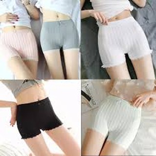 Quần Mặc Váy Cotton Có Túi Zip