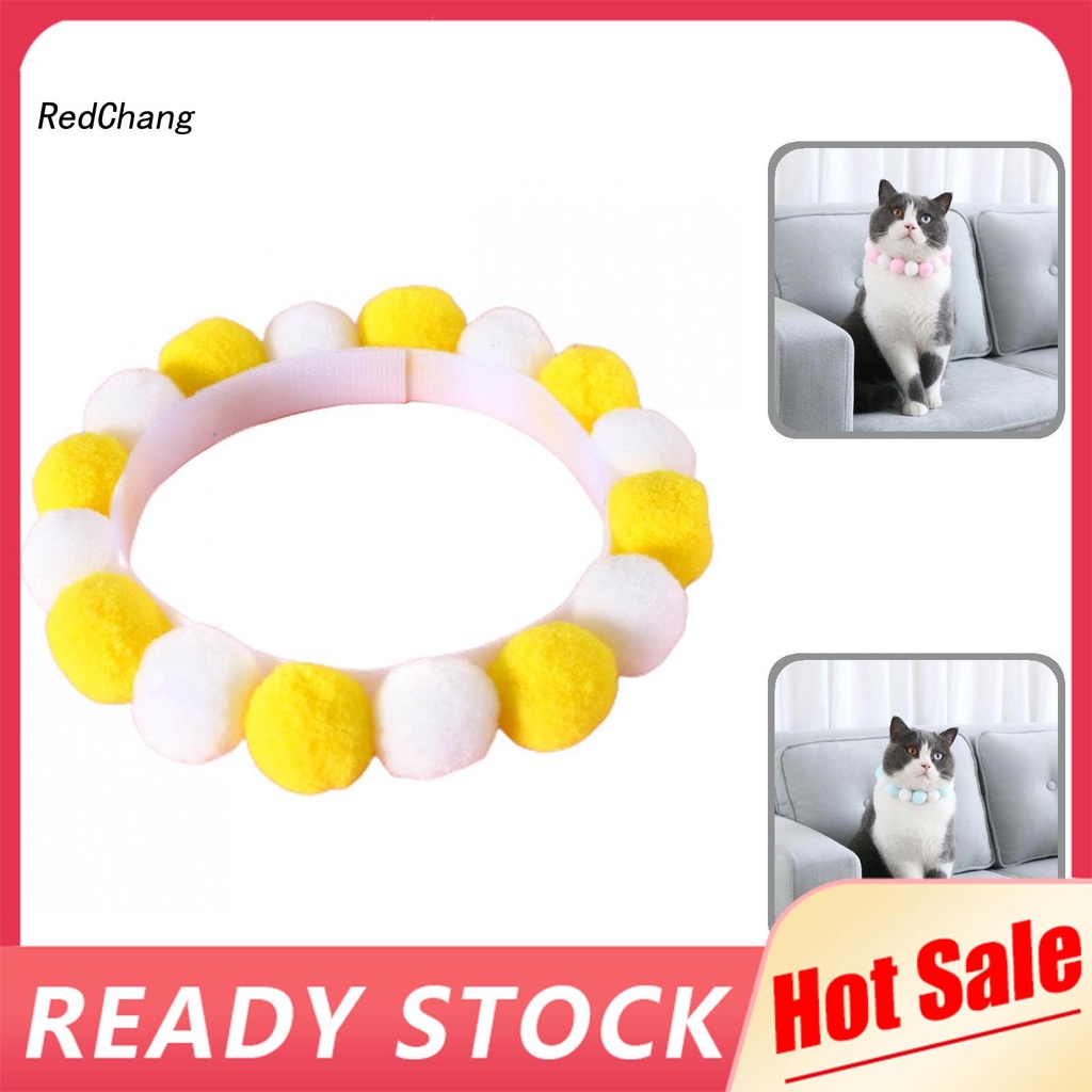 Vòng cổ bằng polyester đính bóng lông cho thú cưng