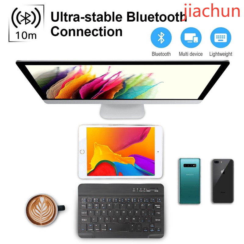 【Jiachun】 Bàn phím Bluetooth không dây 10 inch Bộ máy tính bảng Bàn phím iPad Mini Bàn phím Bluetooth Chuột Điện thoại Phổ biến