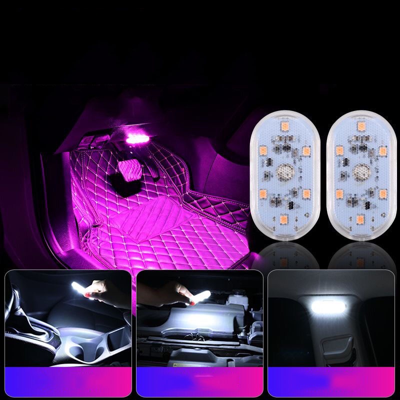 Đèn Led Đèn Trang Trí Xe Ô Tô Cảm Ứng Đổi Màu Không Dây KHO GIA DỤNG TRẦN PHÚ