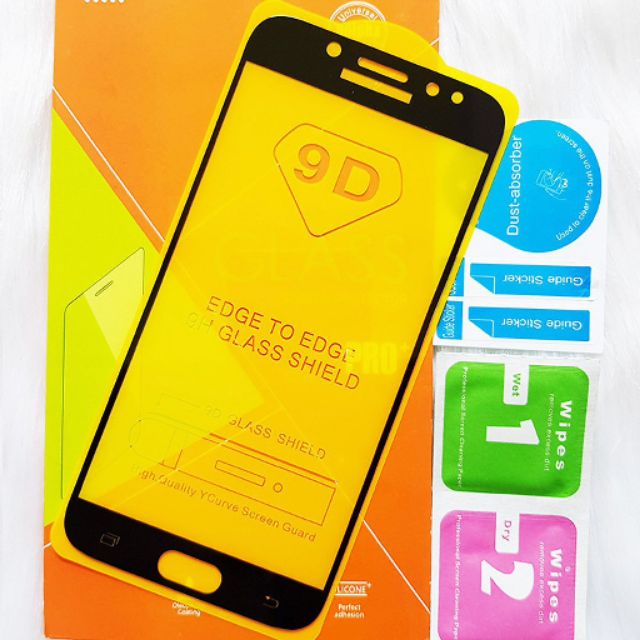 Dán kính cường lực SamSung Galaxy J4 2018 full 9D tràn màn hình phủ màu