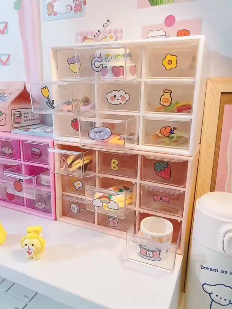 [CAO CẤP] Tủ Mini 9 Ngăn Kéo Để Bàn / Treo Tường Đựng Phụ Kiện Mỹ Phẩm Tiện Lợi Kệ Nhựa 9 Ô Đa Năng Cho Học Sinh #tunhua | BigBuy360 - bigbuy360.vn
