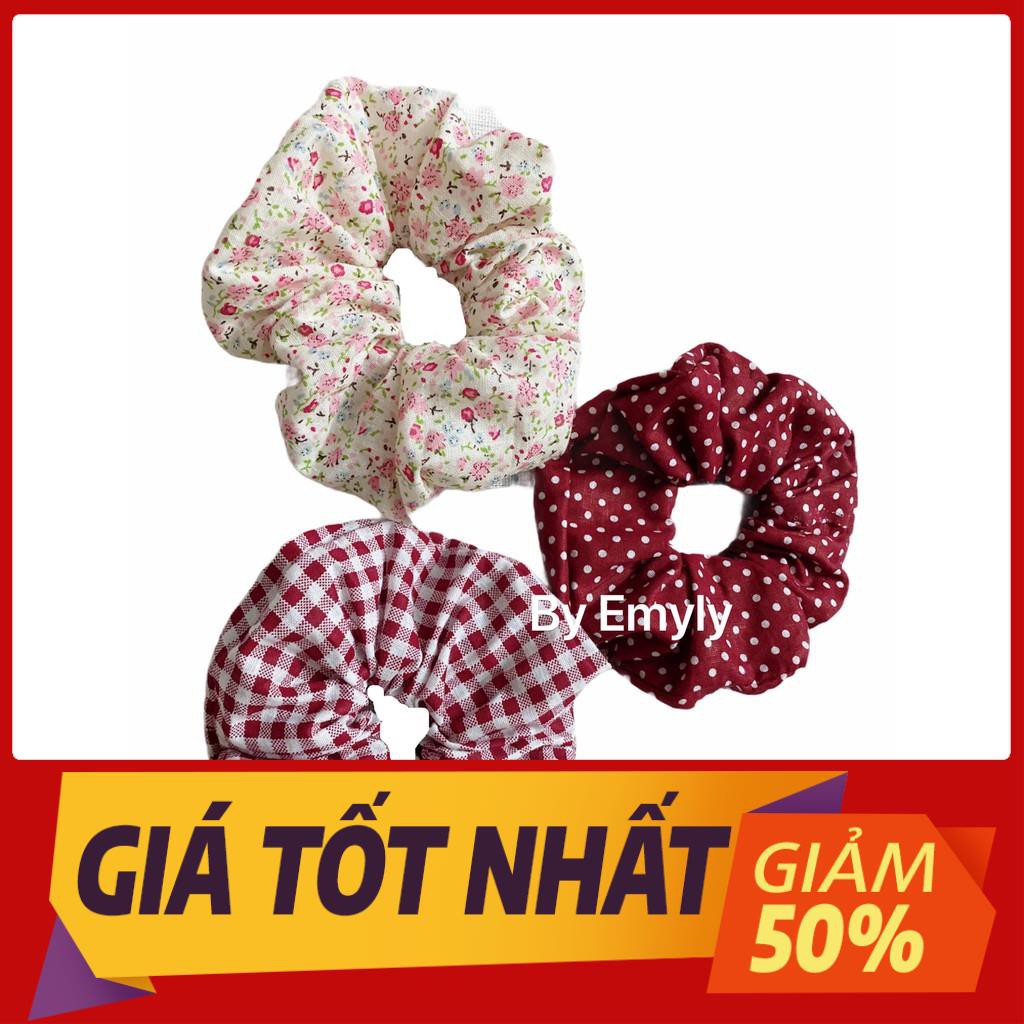 [Mã giảm giá: SCRUNCHIES giảm 5k khi mua từ 50k] Dây buộc tóc Scrunchies Handmade nhiều màu sắc