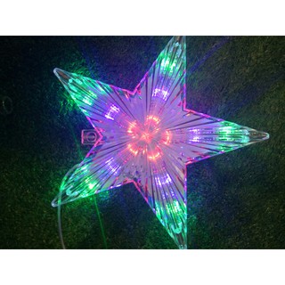 Ngôi sao led nháy gắn đỉnh cây thông noel