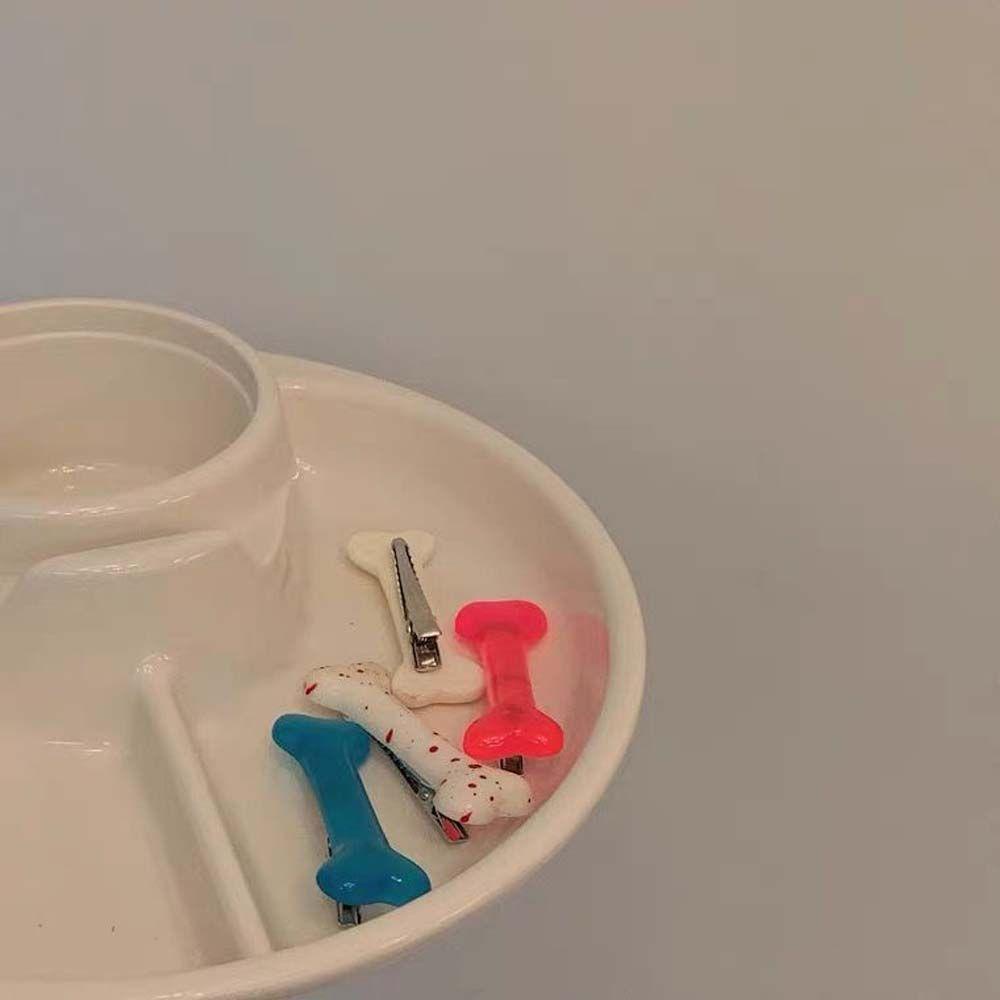Kẹp Tóc Hình Cục Xương Màu Kẹo Ngọt Phong Cách Hàn Quốc Dễ Thương Cho Mẹ Và Bé