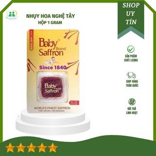 Saffron nhuỵ hoa nghệ tây baby saffron, loại số 1 ấn độ, hộp 1gram, nhập khẩu chính ngạch