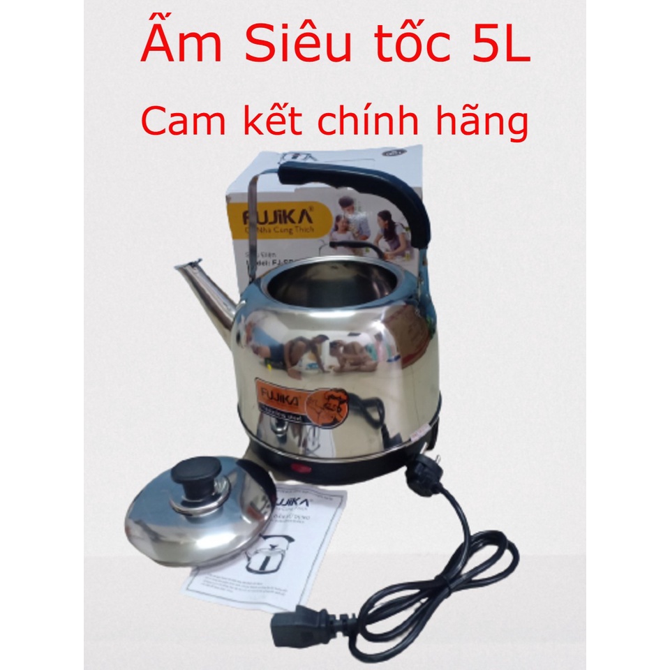 Ấm Siêu Tốc 5L Fujika, Ấm đun nước sôi nhanh (Bảo hành 12 tháng)