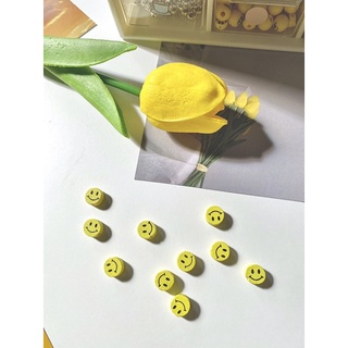 Hạt charm mặt cười gỗ