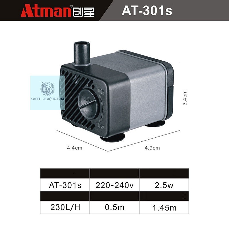 Bơm bể cá ATMAN 301s - 302s - 303s - 304s - 102s