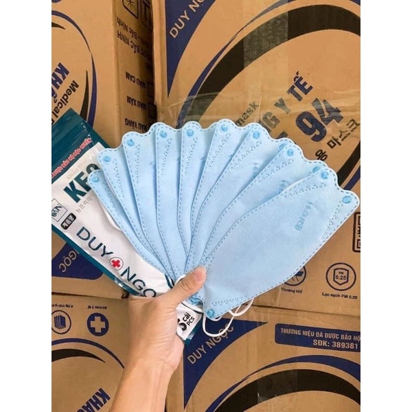 Khẩu trang KF94 Duy Ngọc, DN MASK, tiêu chuẩn Hàn quốc KF94, gói 10 chiếc