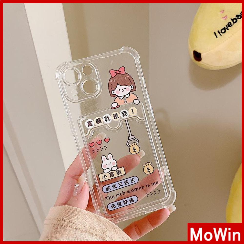 Ốp điện thoại silicone mềm chống sốc có ngăn đựng thẻ thích hợp cho iPhone 11 13 Pro Max 12 Pro Max 7 Plus XR