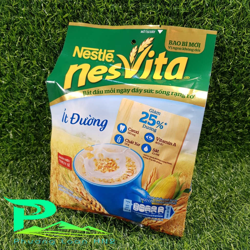 Ngũ cốc dinh dưỡng ÍT ĐƯỜNG NesVita túi 400g