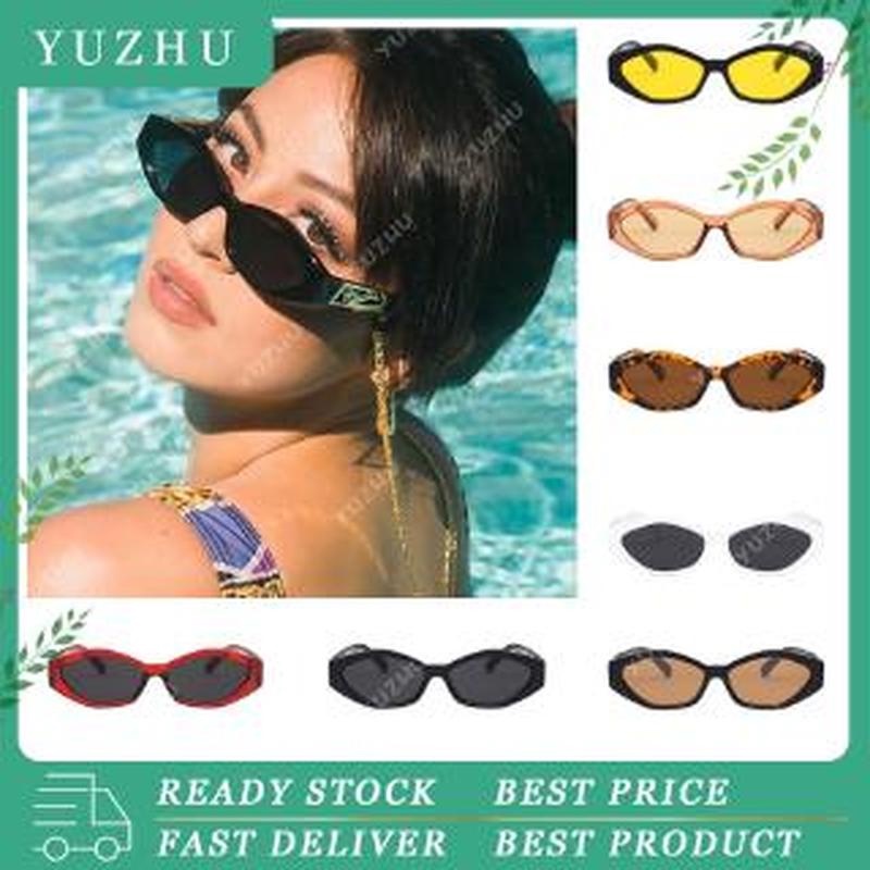 Kính râm gọng hình trái xoan chống tia UV phong cách retro cho nam + nữ