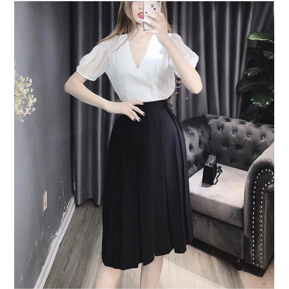 Chân váy xếp ly công sở hot 2021_450 | BigBuy360 - bigbuy360.vn