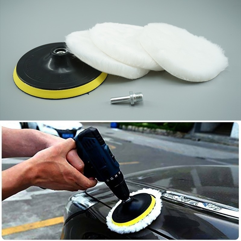 Đệm Len Tổng Hợp Mềm Mại 3-7 Inch Dùng Đánh Bóng Xe Hơi / Làm Sạch Tái Sử Dụng Được