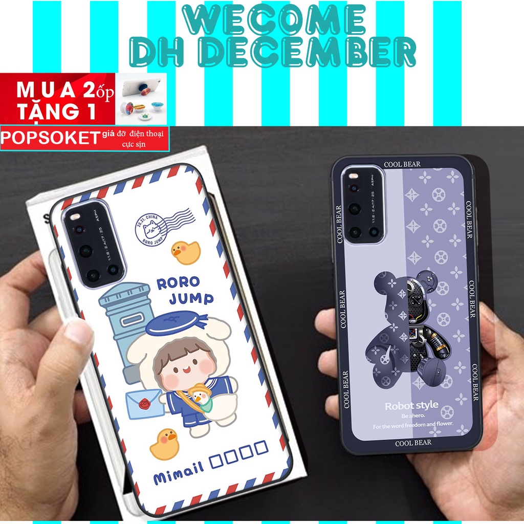 Ốp lưng Vivo V19  in hình 3D gấu mới nhất - sang - chảnh - ĐẸP- BỀN