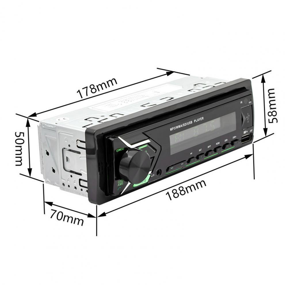 JONYE Máy Nghe Nhạc MP3 / FM / USB / AUX Rảnh Tay Tích Hợp Bảng Điều Khiển Dành Cho Ô Tô