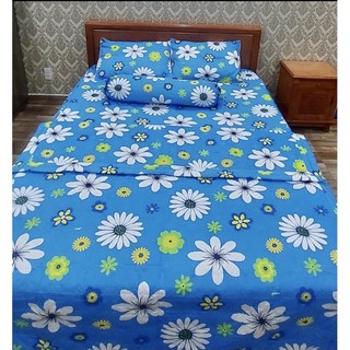 Bộ Drap Cotton Thắng Lợi kèm mền Chần Gòn